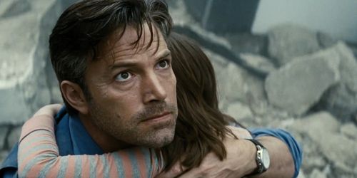 Ben Affleck and Ripley Sobo in Batman v Superman: Dawn of Justice (2016)