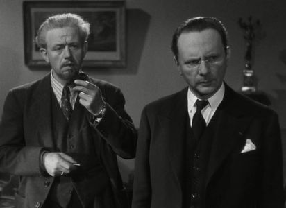 Antoine Balpêtré and Pierre Bertin in Le Corbeau (1943)