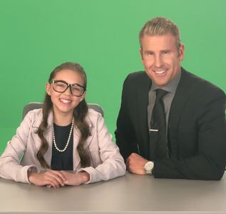 kid reporter Shayla McCaffrey with Trey Warner on Life Crunch/Famifi