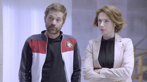 Nicolás Pauls and Verónica Pelaccini in Once (2017)