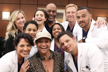 Debbie Allen, Jessica Capshaw, Justin Chambers, Kevin McKidd, James Pickens Jr., Sara Ramirez, Caterina Scorsone, Jesse 