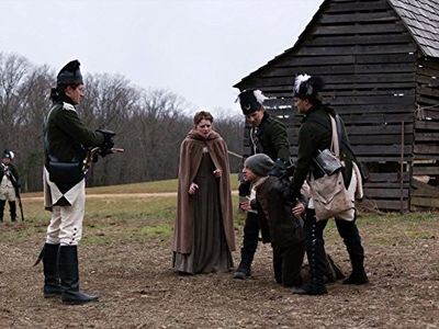 Jamie Bell, Samuel Roukin, and Meegan Warner in TURN: Washington's Spies (2014)