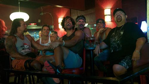 Matt Bomer, Gabriel Iglesias, Joe Manganiello, Kevin Nash, Adam Rodriguez, and Channing Tatum in Magic Mike XXL (2015)