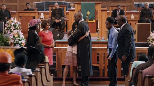 Still of Karen Valero, Greg Allan Williams, Kim Fields, Donna Biscoe, Richard T. Williams in A Question of Faith (2017)