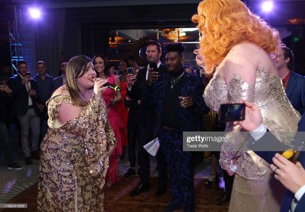 Nina West performs with Mary Lambert at The Trevor Project's TrevorLIVE LA 2019 at The Beverly Hilton Hotel on November 