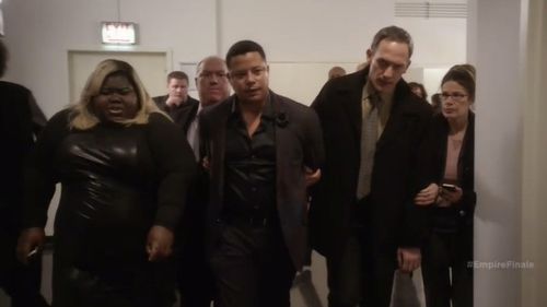 Gabourey Sidibe, Terrence Howard, Coburn Goss, Nealla Gordon in Empire, 