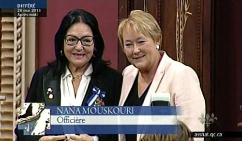 Nana Mouskouri and Pauline Marois