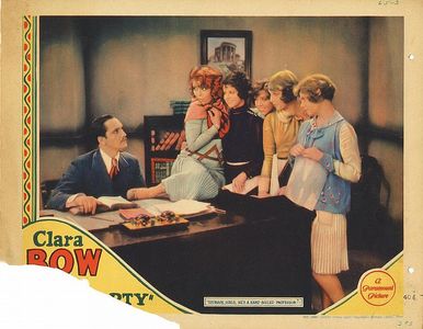 Clara Bow, Joyce Compton, Marceline Day, Adrienne Dore, Fredric March, and Shirley O'Hara in The Wild Party (1929)