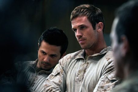 Freddy Rodríguez and Cam Gigandet in Seal Team Six: The Raid on Osama Bin Laden (2012)