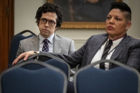 Geoffrey Arend and Sara Ramirez in Madam Secretary (2014)