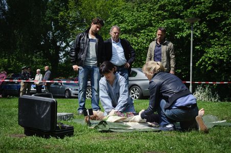 Marco Girnth, Melanie Marschke, Andreas Schmidt-Schaller, Judith Sehrbrock, and Pablo Sprungala in Leipzig Homicide (200