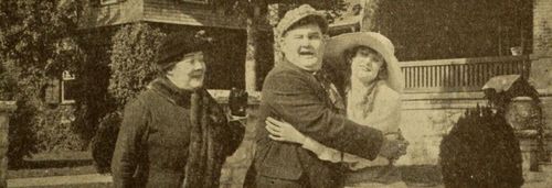 Oliver Hardy, Ethel Marie Burton, and Kate Price in The Love Bugs (1917)