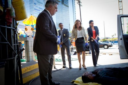 Angie Harmon, Sasha Alexander, Bruce McGill, and Lee Thompson Young in Rizzoli & Isles (2010)