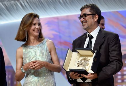 Carole Bouquet and Nuri Bilge Ceylan at an event for Winter Sleep (2014)