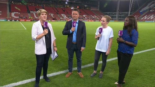 Clare Balding, Michael Owen, and Eni Aluko in Summer of Sport: Women's Euro 2017 (2017)