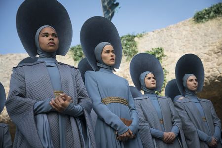 Isabel Lucas and Roxy Sternberg in Emerald City (2016)