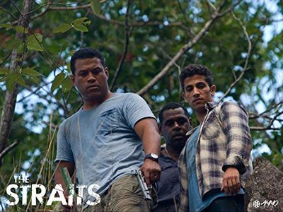 Firass Dirani, Jimi Bani, and Aaron Fa'aoso in The Straits (2012)