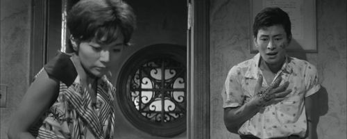 Tamio Kawaji and Yoshiko Nezu in Everything Goes Wrong (1960)