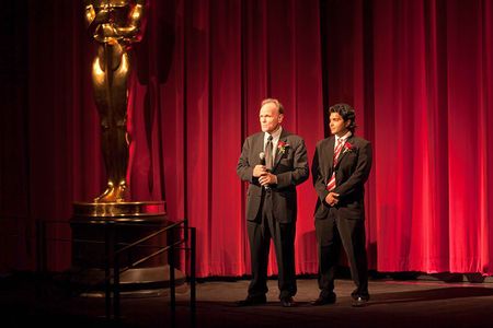 Producer BJ Davis and Director Asif Akbar at the premiere of Top Priority: The Terror Within Documentary at the Academy 