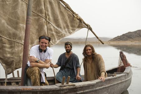 Mark Burnett, Diogo Morgado, and Darwin Shaw in Son of God (2014)