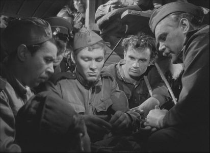 Vladimir Ivashov and Evgeniy Urbanskiy in Ballad of a Soldier (1959)