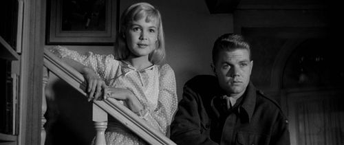 Sandra Dee and John Wilder in Until They Sail (1957)