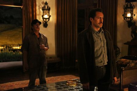 Demián Bichir and Ramón Franco in The Bridge (2013)