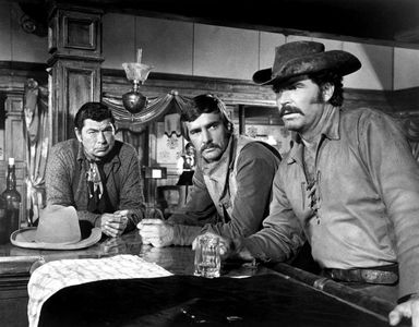 James Garner, Claude Akins, and Dennis Weaver in A Man Called Sledge (1970)