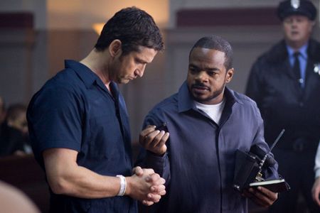 Gerard Butler and F. Gary Gray in Law Abiding Citizen (2009)