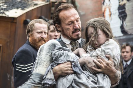 Jerome Flynn, Matthew Macfadyen, David Wilmot, and Josh O'Connor in Ripper Street (2012)