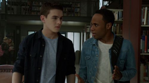 Khylin Rhambo and Michael Johnston in Teen Wolf (2011)