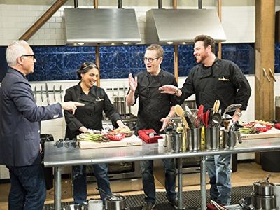 Geoffrey Zakarian and Maneet Chauhan in Chopped After Hours: After Hours Revisits Carnival, Redemption and Thanksgiving 