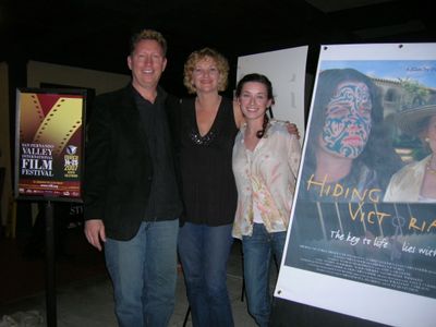 Director/Writer Dan Chinander Screenwriter Deb Chinander with Margo Harshman at the San Fernando Valley International Fi