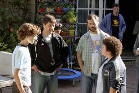 Judd Apatow, Steven Brill, Troy Gentile, and Nate Hartley in Drillbit Taylor (2008)