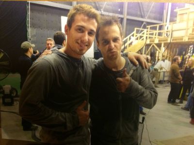 Stunt doubling Sam Rockwell in Poltergeist