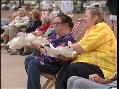 Clarissa Dickson Wright and Jennifer Paterson in Two Fat Ladies (1996)