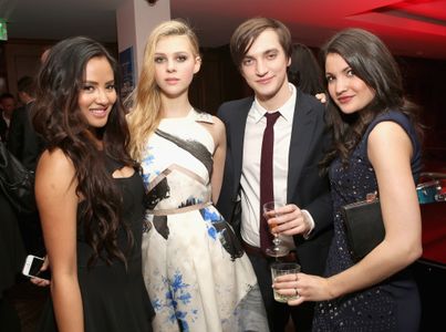 Richard Harmon, Nicola Peltz Beckham, Jenna Romanin, and Emmalyn Estrada at an event for Bates Motel (2013)