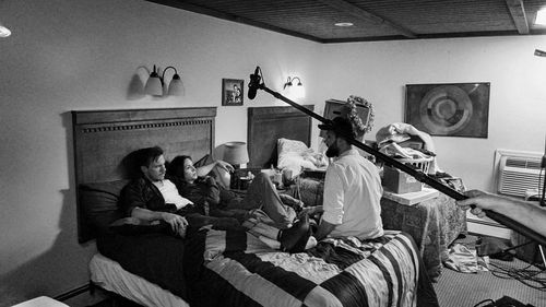 On set - The Atlantic Motel