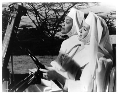 Debbie Reynolds and Juanita Moore at an event for The Singing Nun (1966)