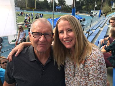 Ed O'Neil and I on set for Modern Family