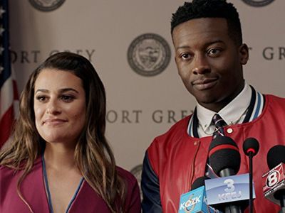 Lea Michele and Brandon Micheal Hall in The Mayor (2017)