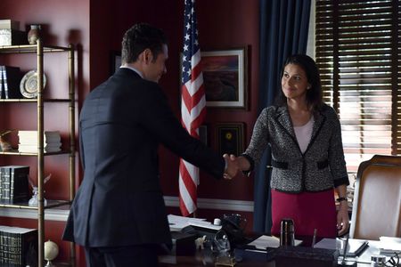 Alexandra Castillo and Adan Canto in Designated Survivor (2016)