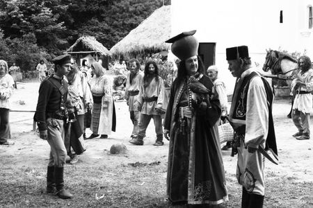 Alexandru Dabija, Teodor Corban, and Mihai Comanoiu in Aferim! (2015)