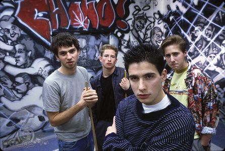 Max Perlich, Gino De Mauro, David Herman, and Adam Horovitz in Lost Angels (1989)