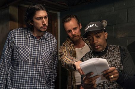 Spike Lee, Jasper Pääkkönen, and Adam Driver in BlacKkKlansman (2018)