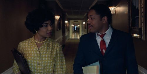 Kelvin Harrison Jr. and Karina Willis in Genius (2017)