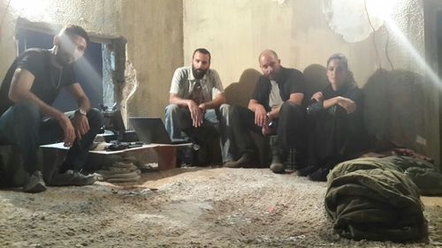 Rona-Lee Shimon, Lior Raz, and Boaz Konforty in Fauda (2015)