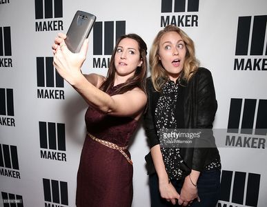 Comedians Karen Summerton and Jackie Rae Aubel of 'The Karen and Jackie Show' attend the Maker Studios' SPARK premiere a