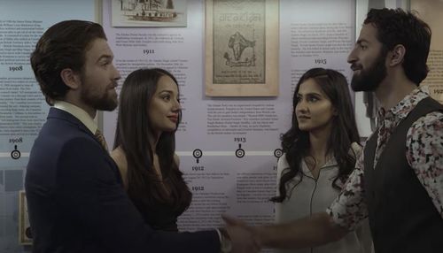 Roderick McNeil, Amrit Kaur, and Seth Mohan in Anarkali (2015)