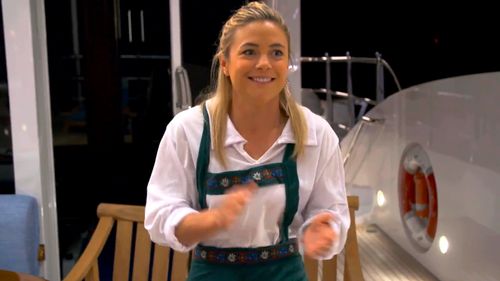 Malia White in Below Deck Mediterranean: Brews, Stews & Management Blues (2021)